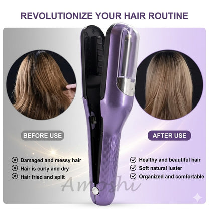 High-Performance Automatic Split End Remover – Rechargeable Hair Trimming Tool