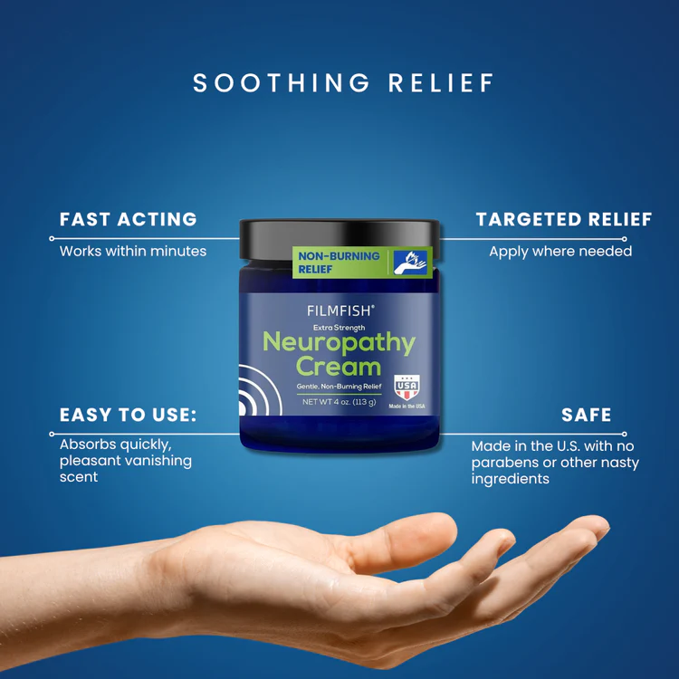 Neuropathy Care Cream – Extra Strength Plant-Based Comfort Cream (4oz)