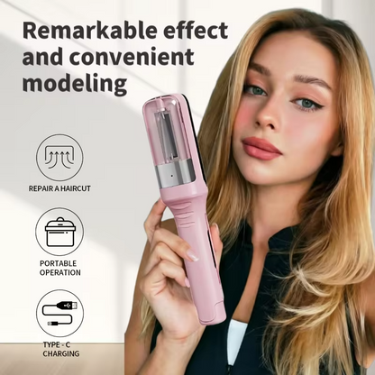 High-Performance Automatic Split End Remover – Rechargeable Hair Trimming Tool