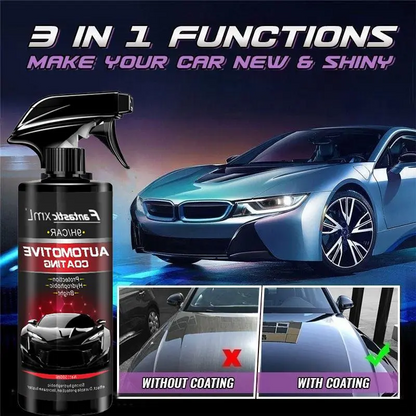 Car Wax Spray & Polish – 2-in-1 Hydrophobic Coating Protection